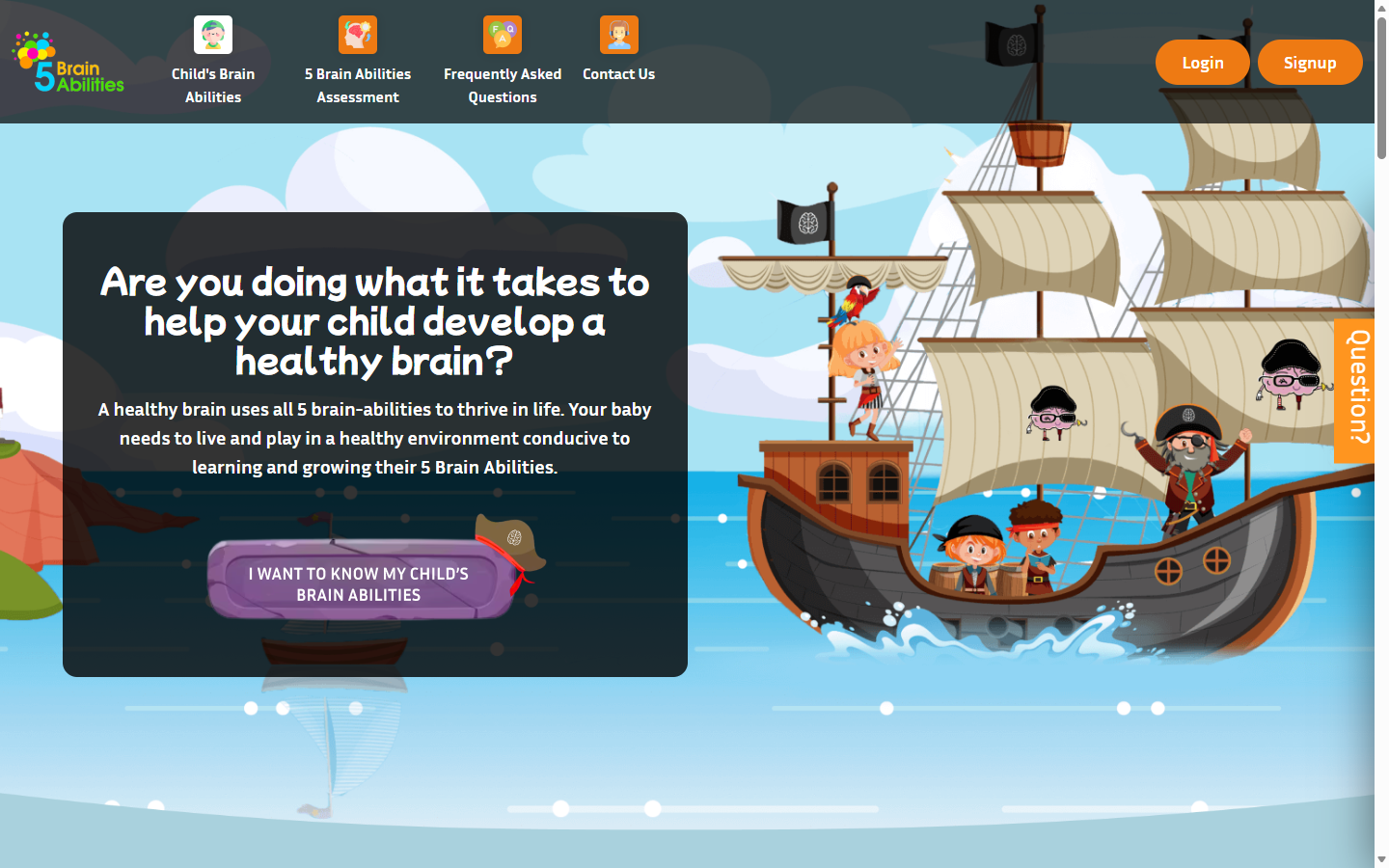 5 Brain Abilities — Child Assessment Platform